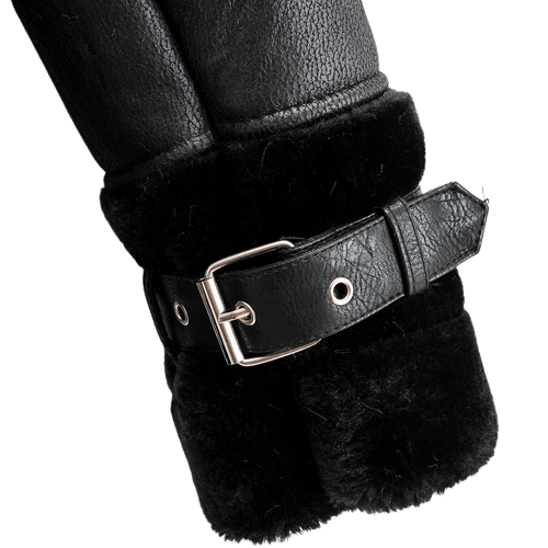 Womens Grace Genuine Lambskin Leather Fur Lined Jacket