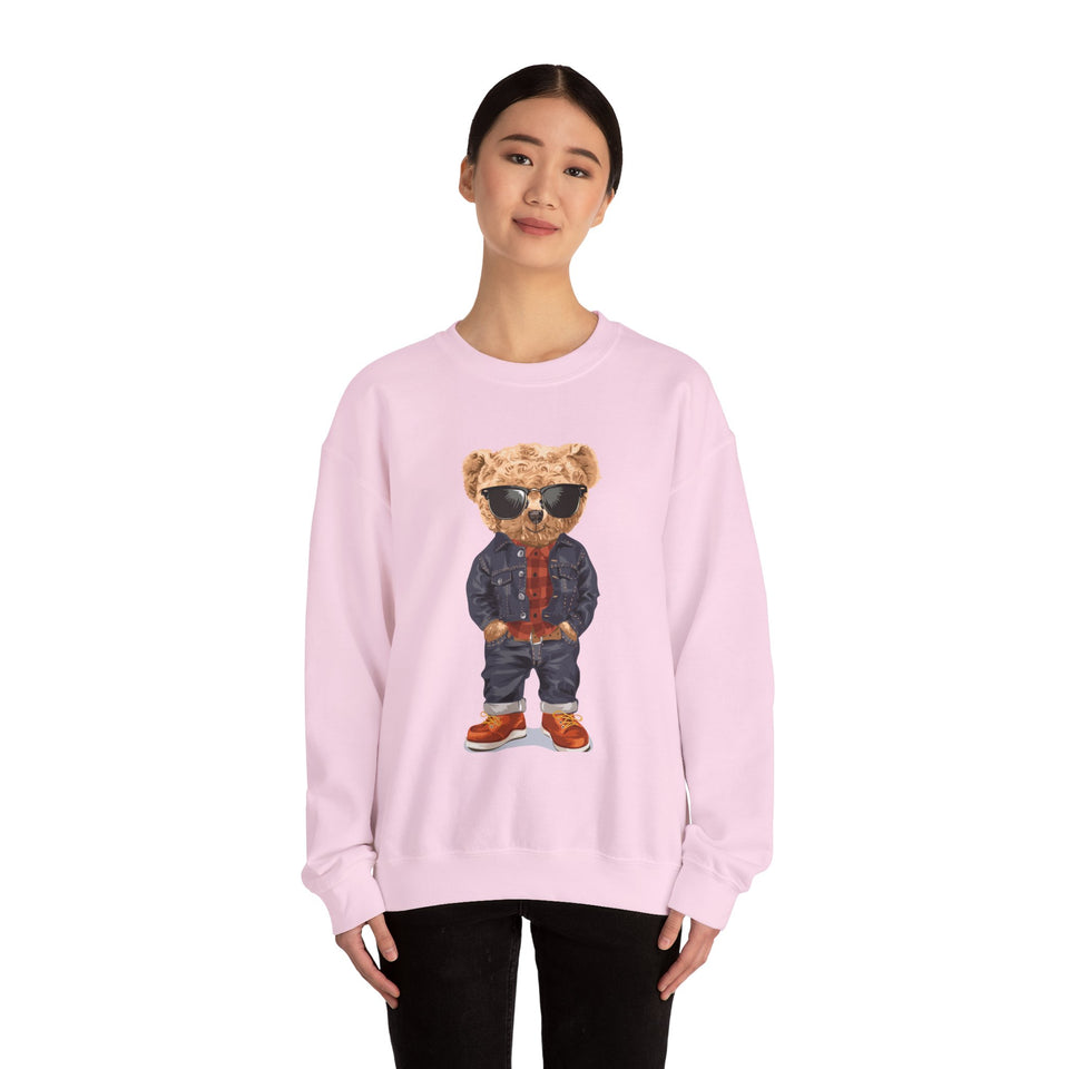 Teddy Bear Unisex Heavy Blend™ White Sweatshirt