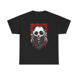 Killer Eyes Casual Wear Unisex Heavy Cotton T-Shirts