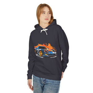 Car Casual Wear - Unisex Lightweight Hooded Sweatshirt