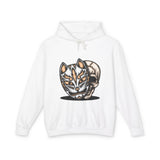 Fox Mask Casual Wear - Unisex Lightweight Hooded Sweatshirt