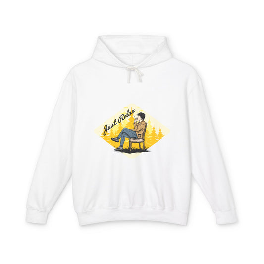 Just Relax Casual Wear - Unisex Lightweight Hooded Sweatshirt