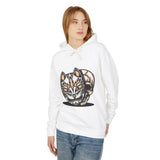 Fox Mask Casual Wear - Unisex Lightweight Hooded Sweatshirt