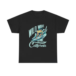 Wild Wave California Casual Wear Unisex Heavy Cotton T-Shirts