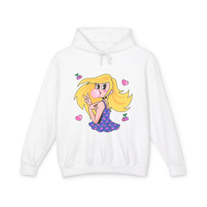 Anime Girl Streetwear Casual Wear -  Lightweight Hooded Sweatshirt