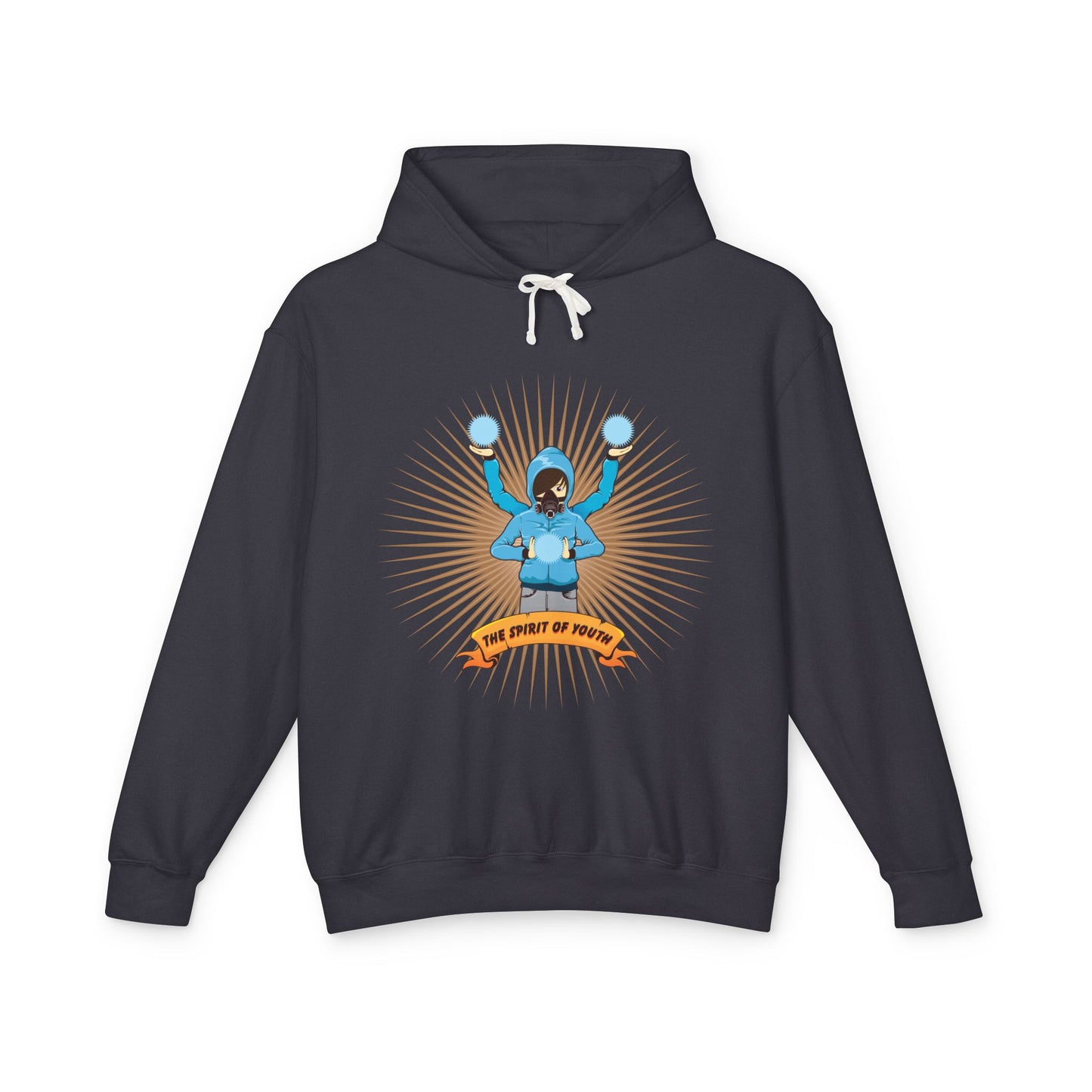 The Spirit Of Youth Casual Wear - Unisex Lightweight Hooded Sweatshirt