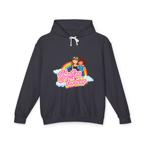 Besties Forever Casual Wear - Unisex Lightweight Hooded Sweatshirt