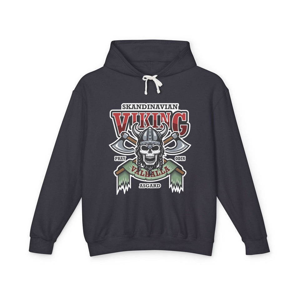 Skandinavian Viking Asgard Casual Wear - Unisex Lightweight Hooded Sweatshirt