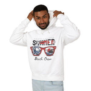 Summer Beach Crew Casual Wear - Unisex Lightweight Hooded Sweatshirt