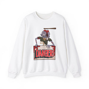 Danger Unisex Heavy Blend™ White Sweatshirt