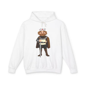 King Sword Casual Wear - Unisex Lightweight Hooded Sweatshirt