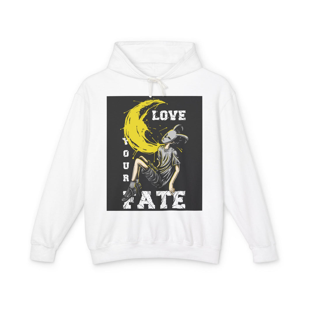 Love Your Fate Casual Wear - Unisex Lightweight Hooded Sweatshirt