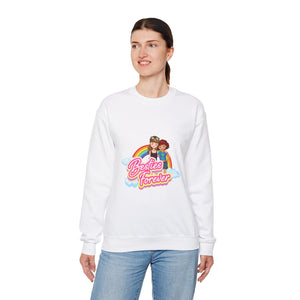 Besties Forever Heavy Blend™ White Sweatshirt