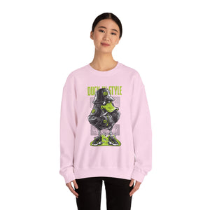 Duck in Style  Unisex Heavy Blend™ White Sweatshirt