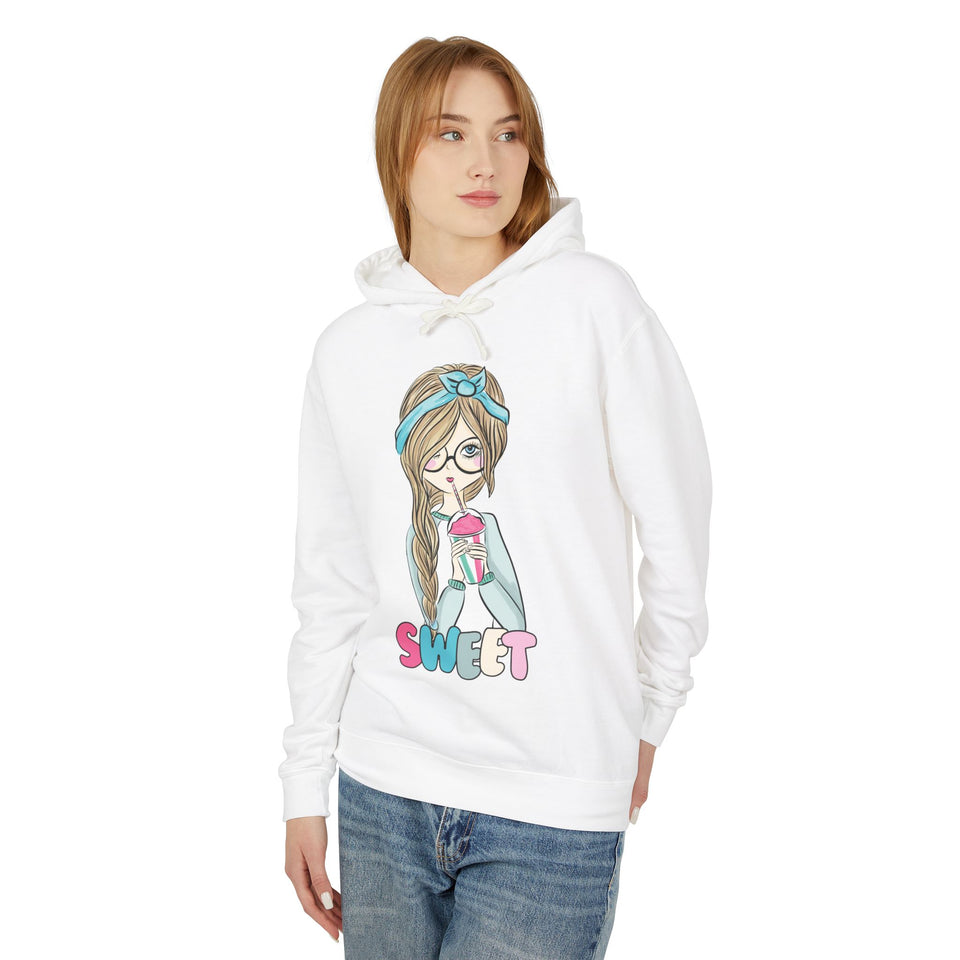 Sweet Girl Casual Wear - women Lightweight Hooded Sweatshirt