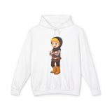 Night Mascot Sword Casual Wear - Unisex Lightweight Hooded Sweatshirt