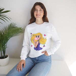 Anime Girl Heavy Blend™ White Sweatshirt