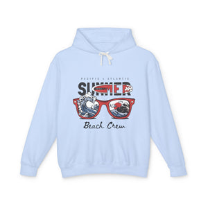 Summer Beach Crew Casual Wear - Unisex Lightweight Hooded Sweatshirt