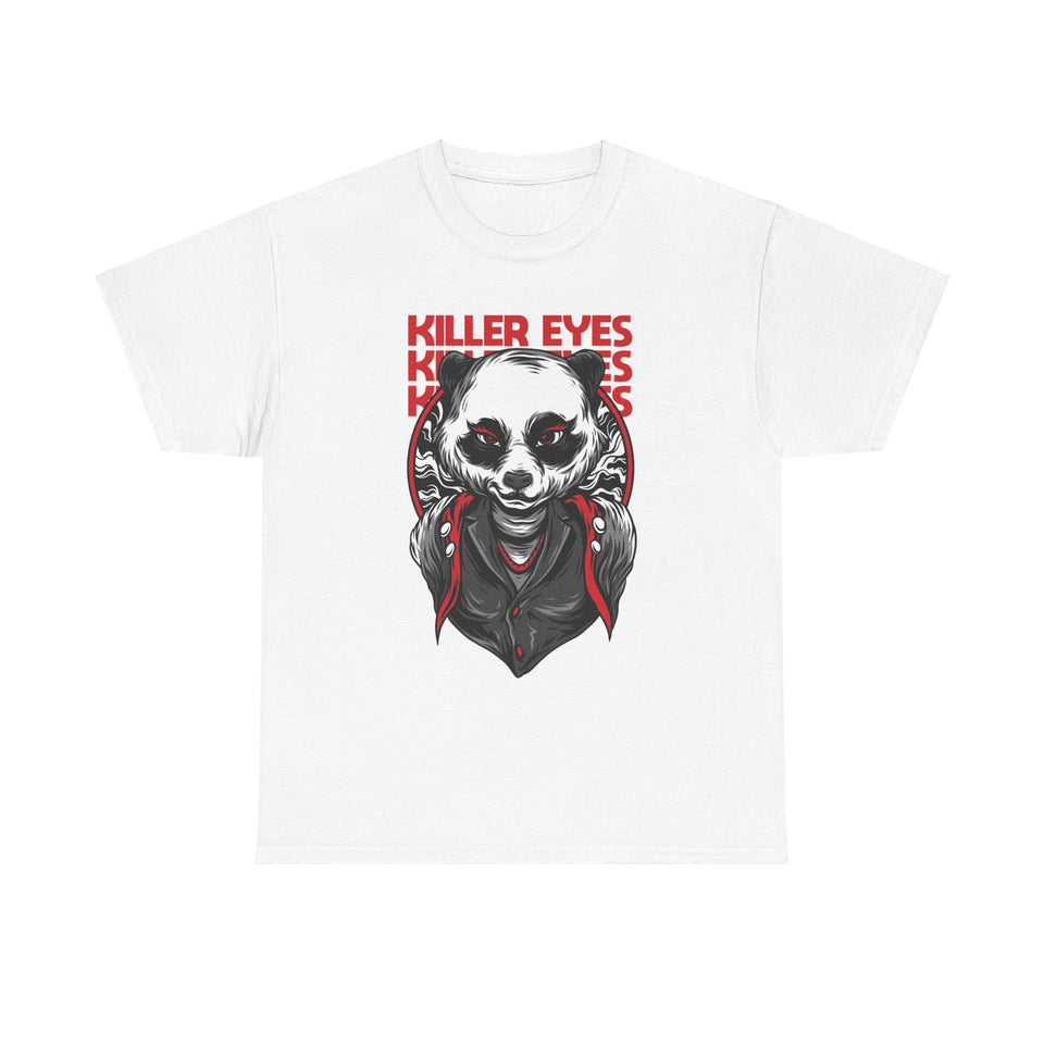 Killer Eyes Casual Wear Unisex Heavy Cotton T-Shirts