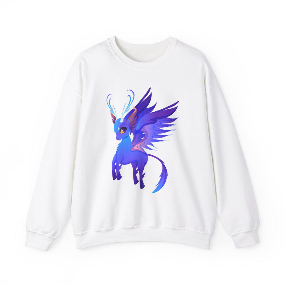 Angel Deer Unisex Heavy Blend™ White Sweatshirt