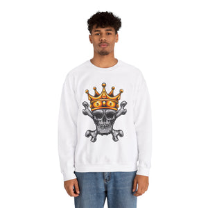 Bone Skull Unisex Heavy Blend™ White Sweatshirt