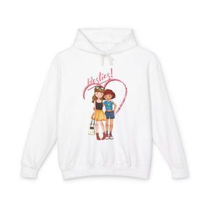 Besties Casual Wear - Girl Lightweight Hooded Sweatshirt