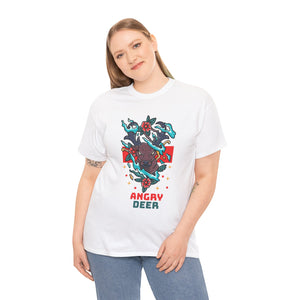 Angry Deer Casual Wear Unisex Heavy Cotton T-Shirts