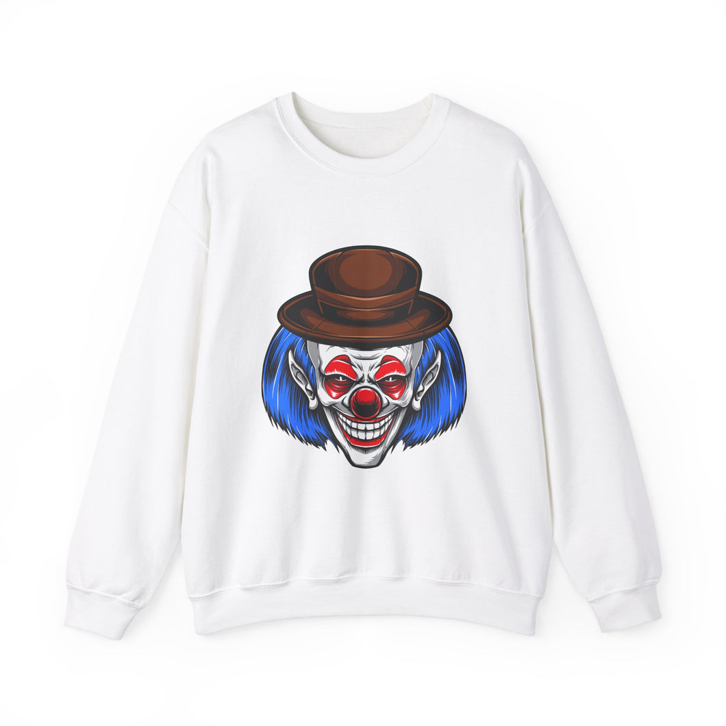 Blue Hair Clone Unisex Heavy Blend™ White Sweatshirt