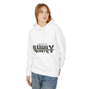 American Army Casual Wear - Unisex Lightweight Hooded Sweatshirt