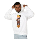 Night Mascot Sword Casual Wear - Unisex Lightweight Hooded Sweatshirt