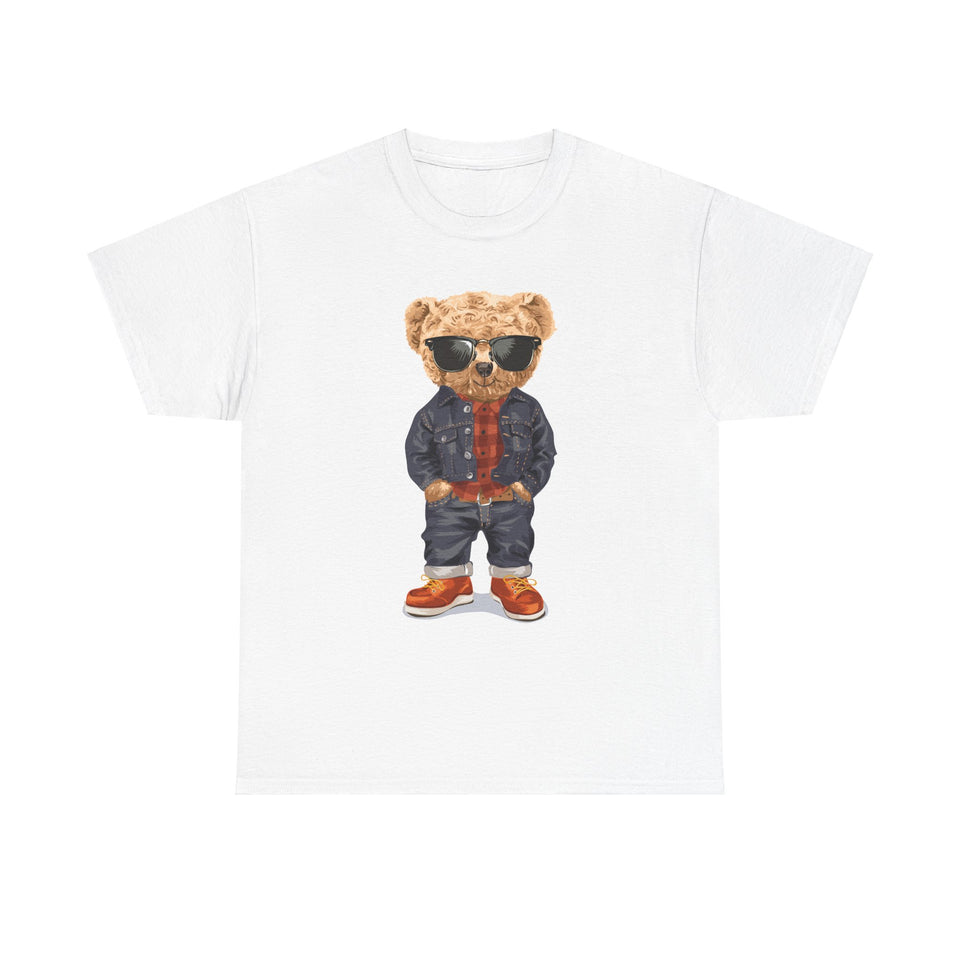 Teddy Bear Casual Wear Unisex Heavy Cotton T-Shirts