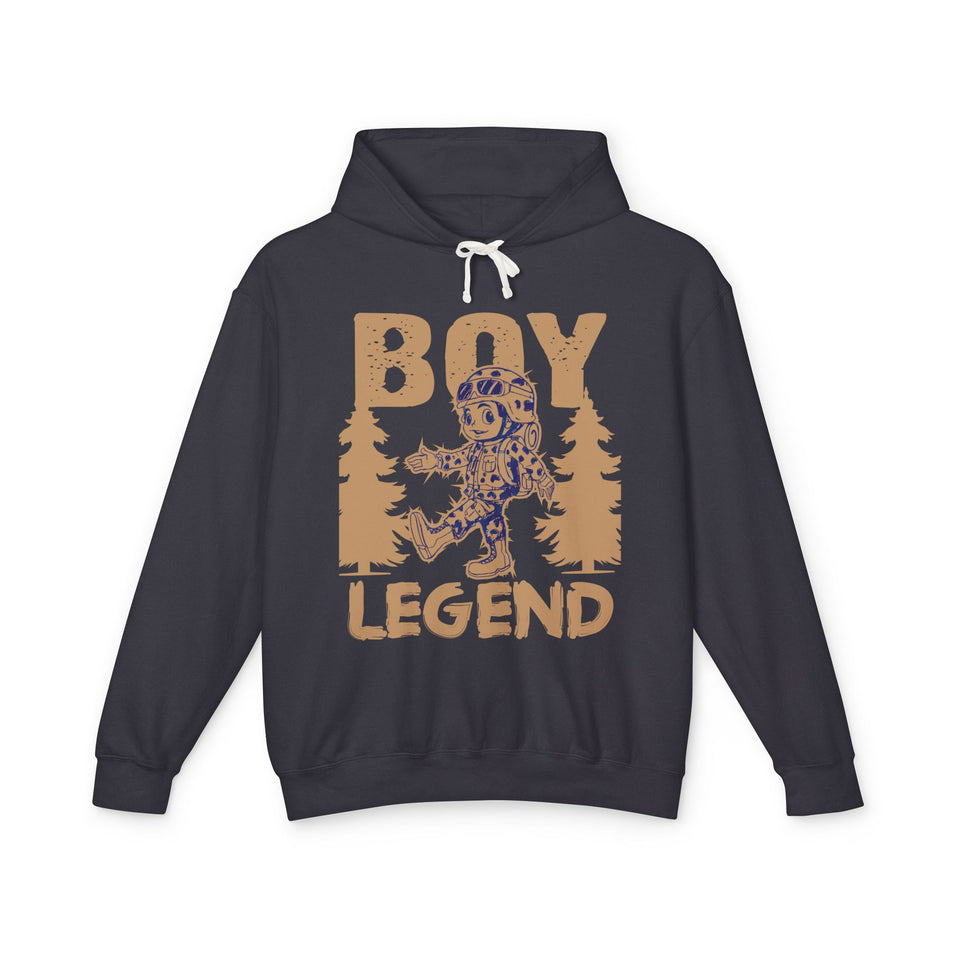 Boy legend  Causal Wear - Mens Lightweight Hooded Sweatshirt