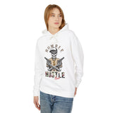 Humble Hustle Casual Wear - Unisex Lightweight Hooded Sweatshirt