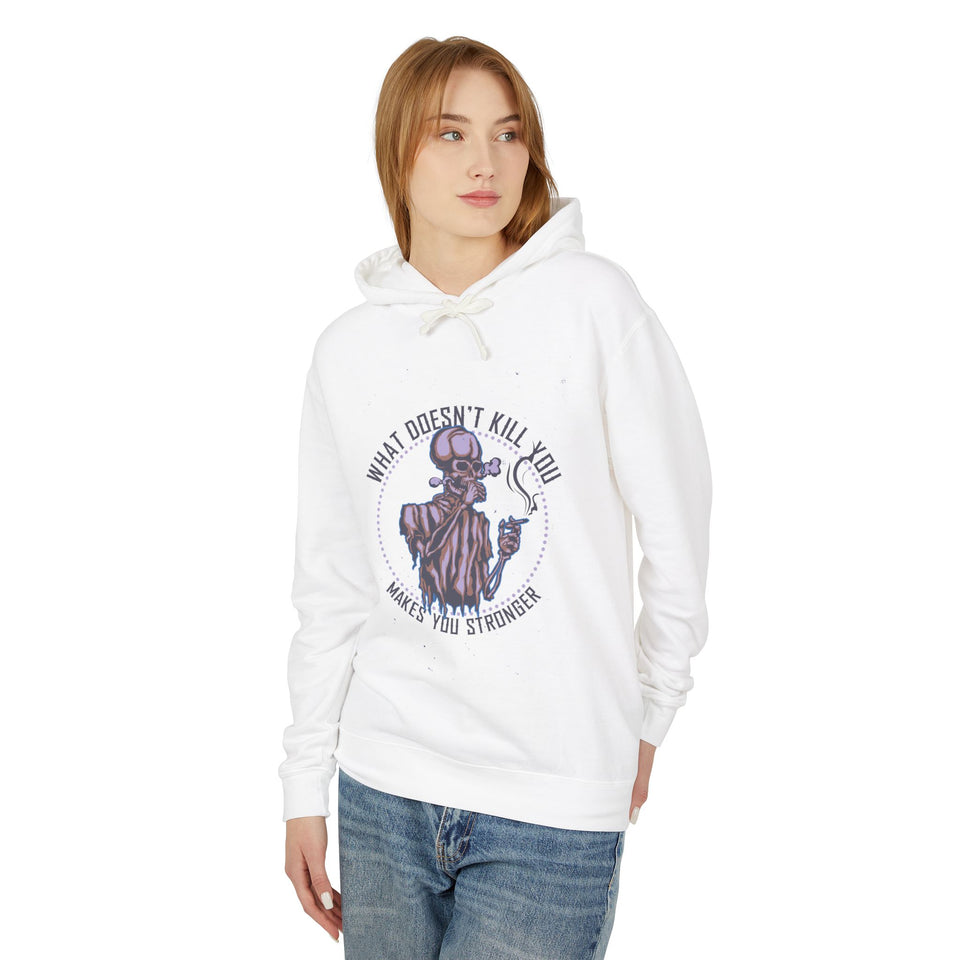 What Doesnt Kill You  Casual Wear - Unisex Lightweight Hooded Sweatshirt