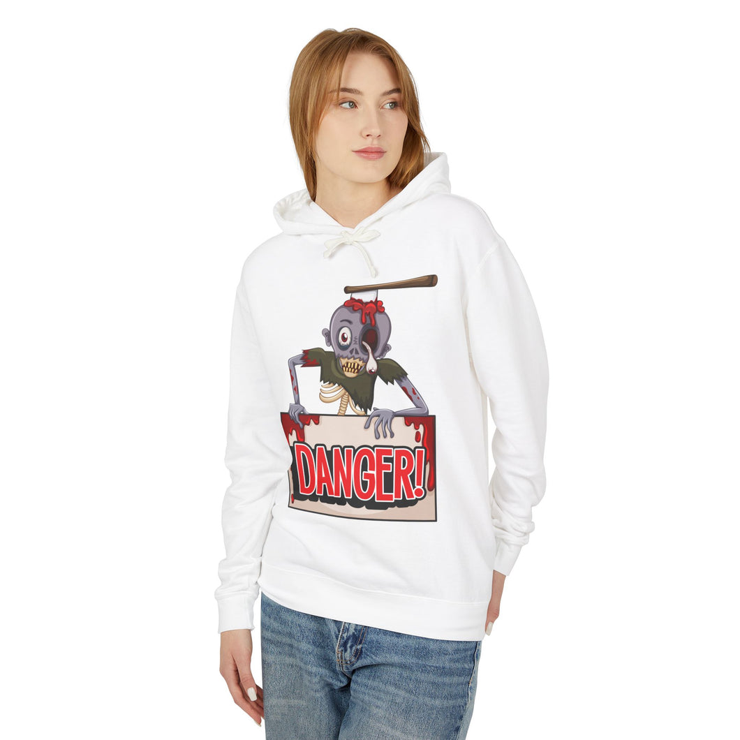 Danger Casual Wear - Unisex Lightweight Hooded Sweatshirt