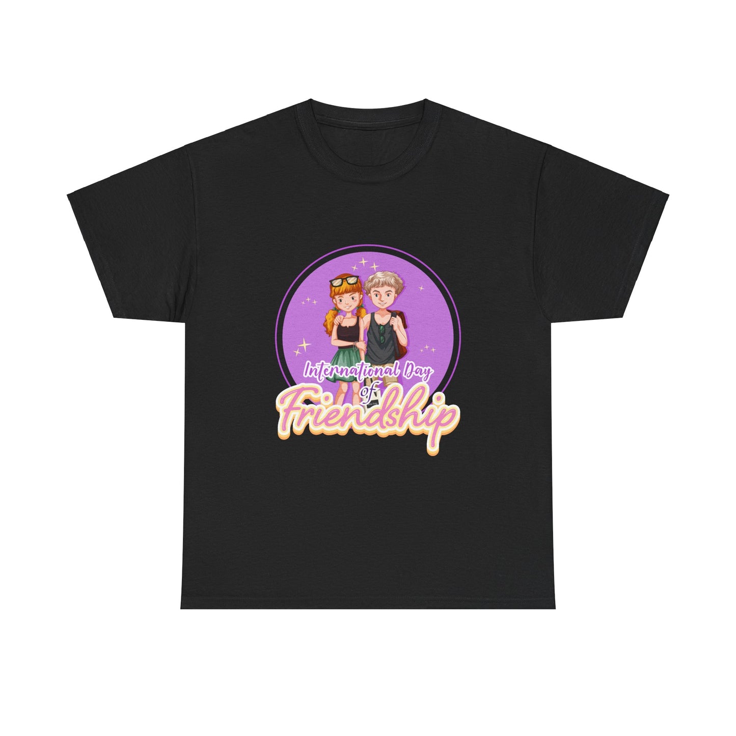 International Friendship Day Casual Wear Unisex Heavy Cotton T-Shirts