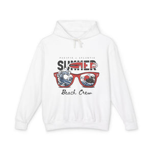 Summer Beach Crew Casual Wear - Unisex Lightweight Hooded Sweatshirt