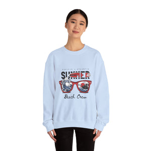 Summer Beach Crew  Unisex Heavy Blend™ White Sweatshirt