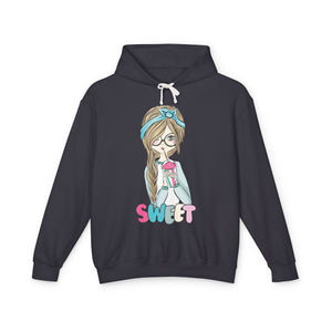 Sweet Girl Casual Wear - women Lightweight Hooded Sweatshirt