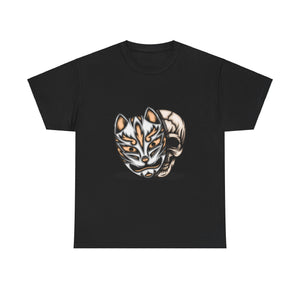 Fox Mask Casual Wear Unisex Heavy Cotton T-Shirts