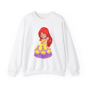 Doll  Girl Heavy Blend™ White Sweatshirt