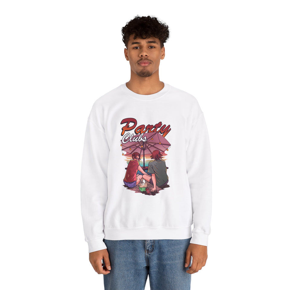 Party Clubs  Unisex Heavy Blend™ White  Sweatshirt