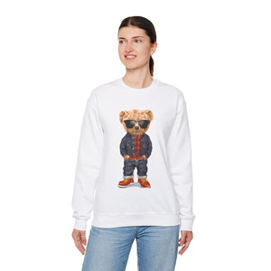 Teddy Bear Unisex Heavy Blend™ White Sweatshirt