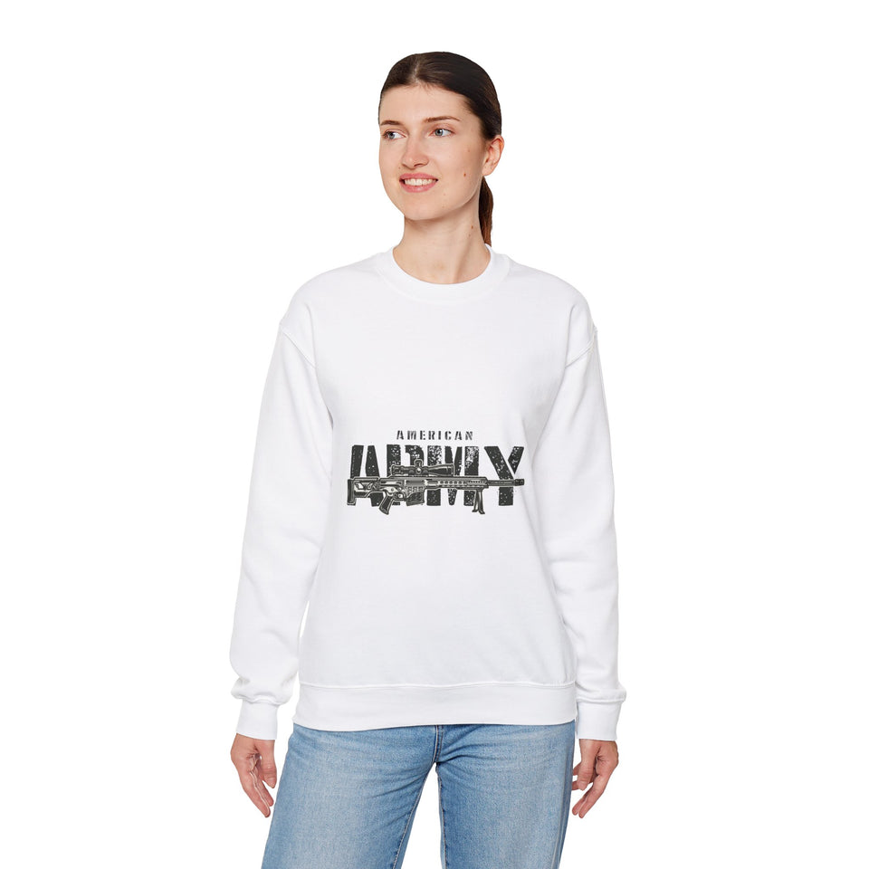 American Army Unisex Heavy Blend™ White Sweatshirt