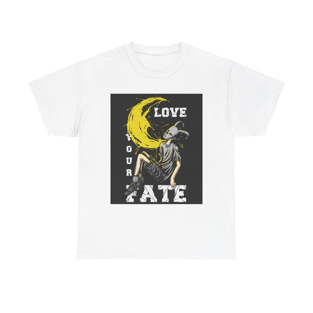 Love You Fate Casual Wear Unisex Heavy Cotton T-Shirts