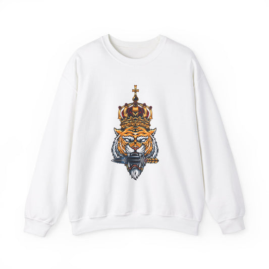 Tiger King Unisex Heavy Blend™ White Sweatshirt