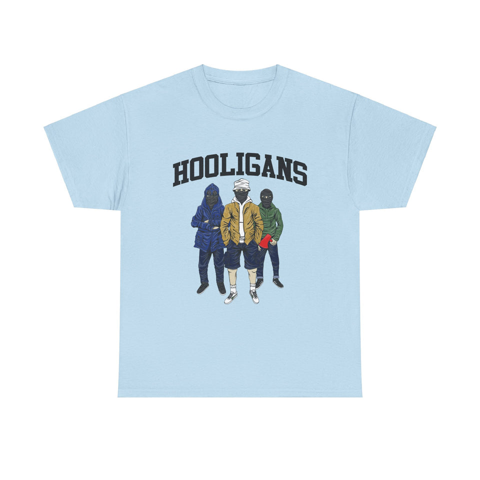 Hooligans Boys Casual Wear Unisex Heavy Cotton T-Shirts