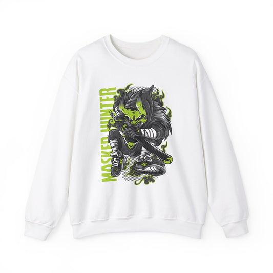 Masker Winter Unisex Heavy Blend™ White Sweatshirt