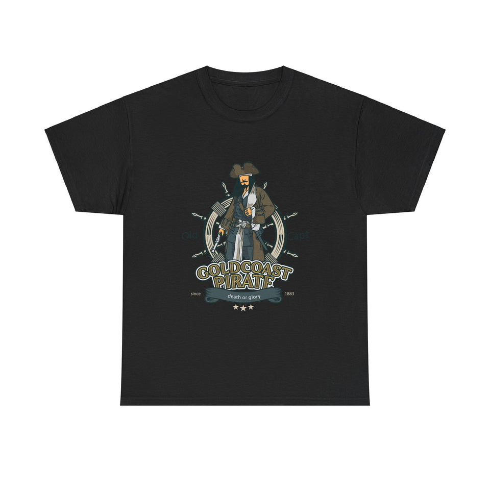 Gold Coast Pirate Unisex Casual Wear Unisex Heavy Cotton T-Shirts