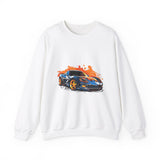 Sports Car Unisex Heavy Blend™ White Sweatshirt